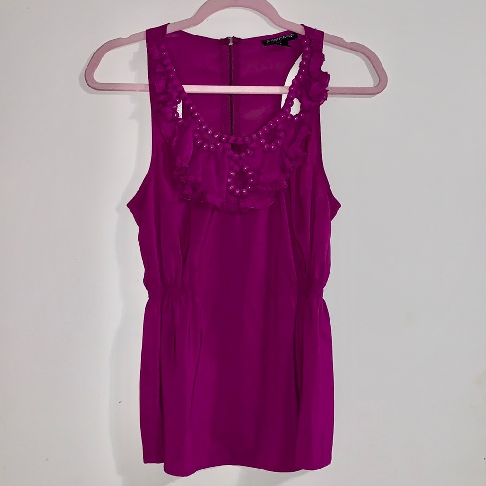 RAMPAGE purple blouse S